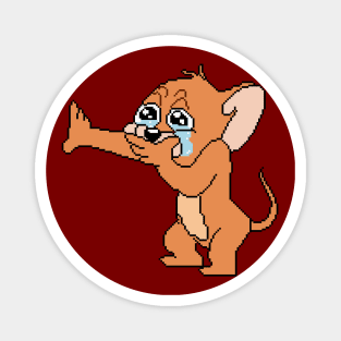 SAD MOUSE PIXELART Magnet